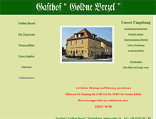 Tablet Screenshot of goldne-brezel.de